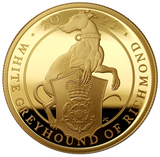 2021 Queen Elizabeth II 'White Greyhound of Richmond' 1 oz / 5 oz 999.9 Gold Proof Coin
