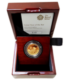 2020 Queen Elizabeth II 'Lunar Year of the Rat' 999.9 Gold Proof Coin