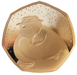 2020 Snowman' Gold Proof 50P - 275 issue Limit.
