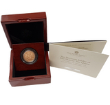 2022 Queen Elizabeth II Strike on the Day Full Sovereign (Platinum Jubilee) - Luxury Wooden Case