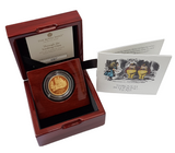 2021 Alice's Adventures 'Through the Looking-Glass',1/4oz 999.9 Gold Proof Coin
