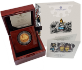2021 Alice's Adventures 'Through the Looking-Glass',1.oz 999.9 Gold Proof Coin