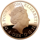 2020 Queen Elizabeth II 250th Anniversary Birth of William Wordsworth  £5 Gold Proof Coin
