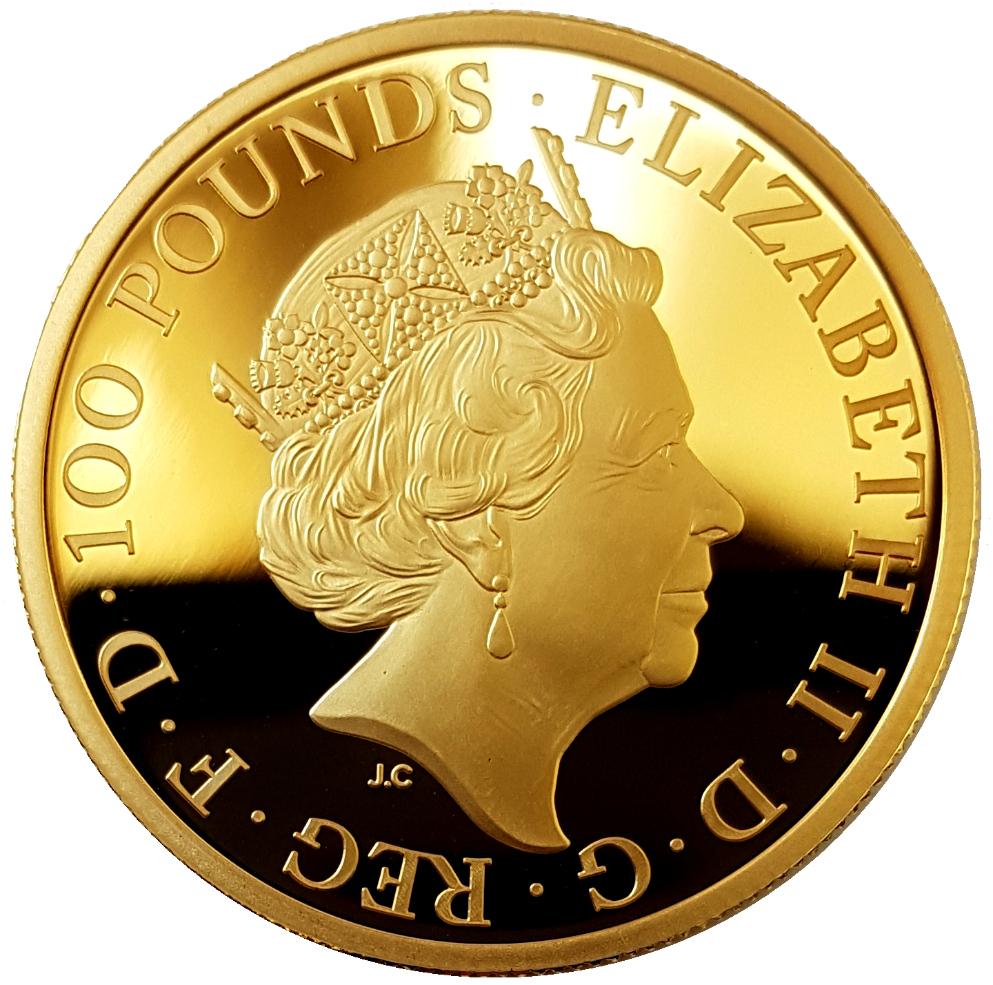 2023 Queen Elizabeth II Tudor Beasts 'The Yale of Beaufort' 1oz 999.9 Gold Proof Coin